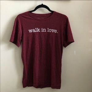Walk in love tee